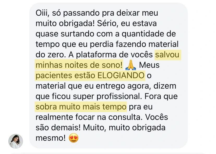 Depoimento de Cliente 1